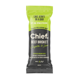 A Supplement bar with the name Chief Beef Brisket (Chipotle & Lime) by Chief Nutrition