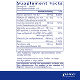 Ingredients: Thiamin, Riboflavin, Niacin, Vitamin B6, Folate, Vitamin B12, Biotin, Pantothenic Acid.
