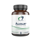 A Supplement container with the name Allicillin by Designs for Health.
