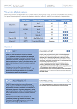 Another sample page from the DNA life Health Testing report