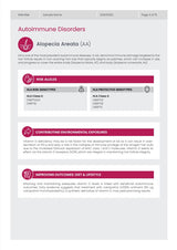 A sample page from the DNA Risk Report