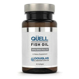 A Supplement container with the name Quell Fish Oil EPA/DHA Plus D by Douglas Laboratories.