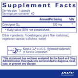 Ingredients: Coenzyme Q10 120mg