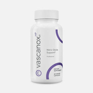 A supplement container of Vascanox HP 60c by Calroy Health Sciences