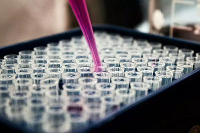 An image of test tubes in a lab