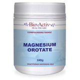 A Supplement container with the name Magnesium Orotate by Bio-Activ.