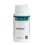 A Supplement container with the name AdRestore by BioMedica