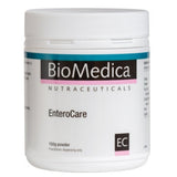 A Supplement container with the name EnteroCare by BioMedica 