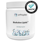 A Supplement container with the name BioActive Lipids (240 Soft Caps) by Orthoplex White