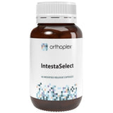 A Supplement container with the name IntestaSelect by Orthoplex White