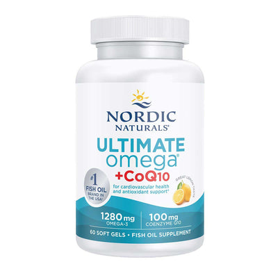 A supplement called Ultimate omega +Coq10 by Nordic Naturals