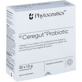 A Supplement box with the name Ceregut Probiotic (30 Sachets) by Phytoceutics.