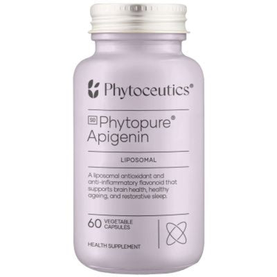 A Supplement container with the name Phytopure Apigenin by Phytoceutics.