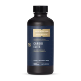 A Supplement container with the name Cardio Elite by Quicksilver.