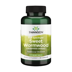 A Supplement container with the name Full Spectrum Sweet Wormwood by Swanson. 