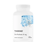 A Supplement container with the name Zinc Picolinate 25mg by Thorne.