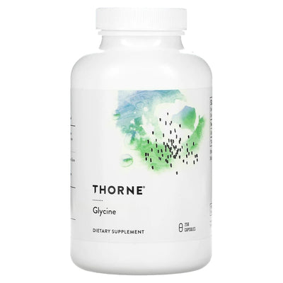 A supplement container with the name Glycine by Thorne