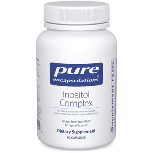 A supplement bottle with the name Inositol Complex by Pure Encapsulations.